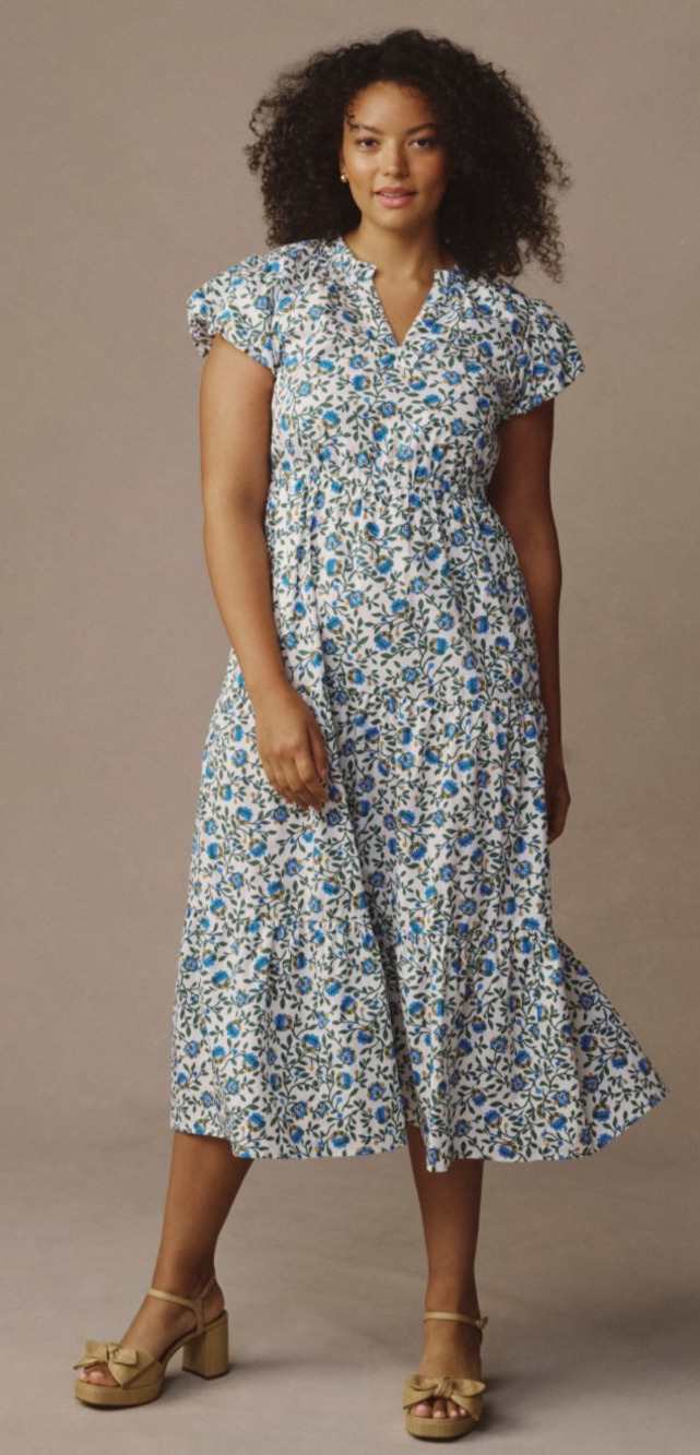 J. Crew Willa Dress in Ivory Multi NEW!